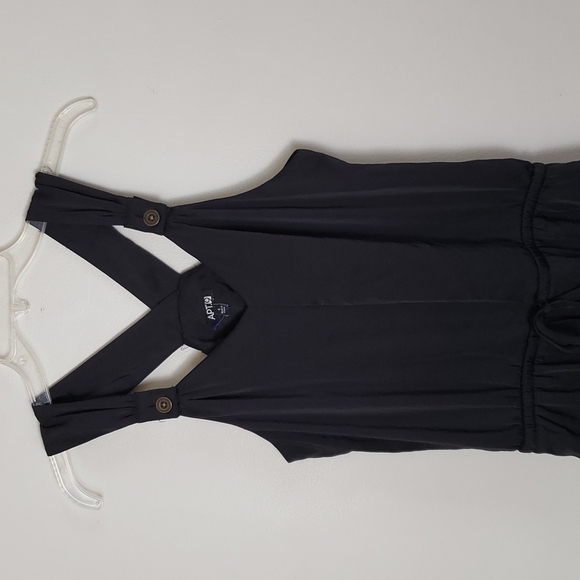 Apt 9 black jumpsuit, romper, cropped ankle, women's size 4 or Small - Picture 2 of 10